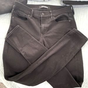 Express Black Denim Legging 6 Long